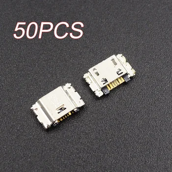 50pcs Porta de Carregamento Micro USB Conector 7Pin Para Samsung J5 SM-J500 J1 SM-J100 J100 J500 J5008 J500F J7 J700 J700F J7008