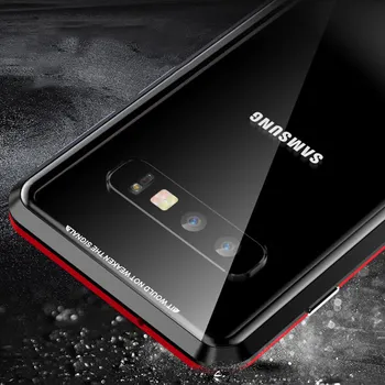 Para Samsung Galaxy S10E Caso 360 Frente+Costas de duas faces de Vidro Temperado de Caso para Samusng S10 Plus S10+ Tampa de Metal Magnético