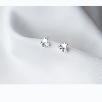 La Monada Pentagram Earings Pregos De Prata 925 Jóias Lindos Brincos Para Mulheres Prata 925 Coreano