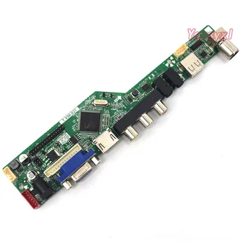 Controlador de Placa de Kit para LP133WX1-TLA1 TV+HDMI+VGA+AV+USB ecrã LCD LED de Controlador de Placa de