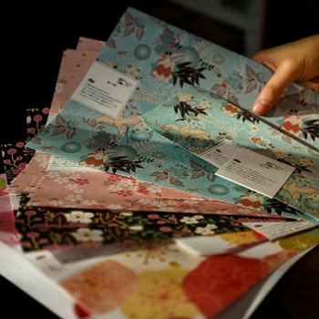 Vintage Estilo Japonês 24pcs de Papel de Carta 12pcs Envelope Conjunto de Desenho Festa de Cartão de Saudação Scrapbooking Presentes Convites de Casamento