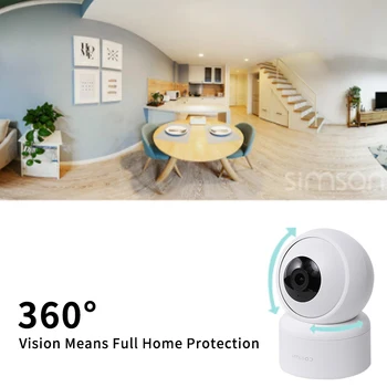 Imilab C20 1080P Babyfoon Conheceu Câmara Smart Home do IP do WiFi da Câmera de Segurança de Vigilância Monitor do Bebê de Detecção de Som de Visão Noturna