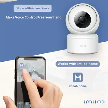Imilab C20 1080P Babyfoon Conheceu Câmara Smart Home do IP do WiFi da Câmera de Segurança de Vigilância Monitor do Bebê de Detecção de Som de Visão Noturna