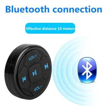 Universal Carro Volante sem Fio Bluetooth, Controle Remoto Botão de Mídia para o Telefone Móvel, Controlador de Kit para Viatura
