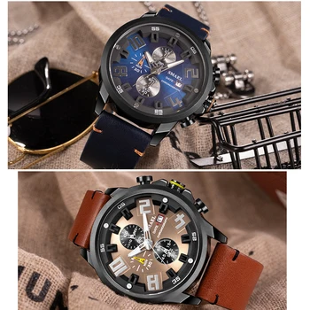 Mens Relógios de Marca de Luxo SMAEL Cronógrafo Superior de Desporto de Quartzo relógio de Pulso dos Homens de Três Olhos Data de Relógio Masculino Militar Relógio à prova d'água