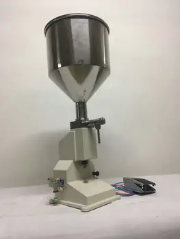 Pneumática de enchimento da máquina creme de alimentos a pasta de distribuição de líquido de equipamentos de embalagem de aço Inoxidável A02