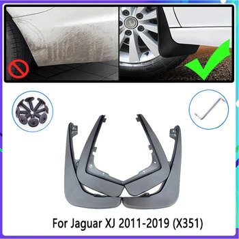 4 peças Carro Mud Flaps para a Jaguar XJ X351 2011~2019 guarda-lamas resguardo Fender Mudflaps Auto Acessórios