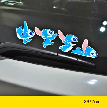 Dawasaru a Decoração do Carro de desenho animado Stitch Adesivo Decalque para Hyundai Accent I30 I35 Santa Fe Solaris Elantra Partes,11cm*7cm