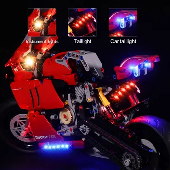 Alimentado por USB LED Iluminação Kit Para Técnica Ducati Panigale V4 R 42107 (LED Incluído Apenas, Sem Kit) de Luxo, Controle Remoto Versão