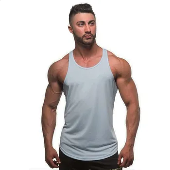 Nova Marca de Roupas de Verão, Camisolas interiores Mens Tops Camisa de Musculação Equipamentos de Fitness Homens de cor Sólida Longarina Tanktop Colete