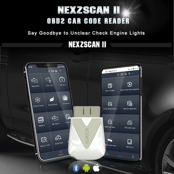 HUMZOR NexzScan OBDII Ferramenta de Diagnóstico do Carro de Bluetooth 4.3 Automotivo Leitor de Código OBD2