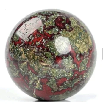 Natural polido dragão de sangue cura esfera decoração de casa forkartcollectibles