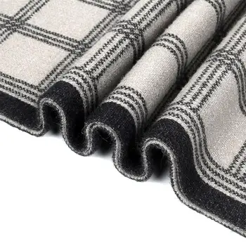 SupSindy Inverno Homens cachecol moda Jacquard em lã de tricô Vintage Xadrez longos lenços para os homens de luxo xale suaves cashmere envoltório