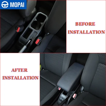 MOPAI a Arrumação Arrumação para Suzuki Jimny JB74 Carro Braço Caixa de Caixa de Armazenamento do Interior do Carro Acessórios USB para Suzuki Jimny 2019+