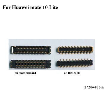 5PCS FPC conector Para Huawei mate 10 lite 10lite LCD tela de exposição flexível do cabo na placa-mãe placa-mãe Para mate10 lite