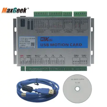 Maxgeek Atualização CNC Mach3 USB Maxgeek 3/4/6 Eixo Cartão de Controle de Movimento de Fuga, Placa de 2MHz Driver da Placa para a Máquina de Gravura do CNC