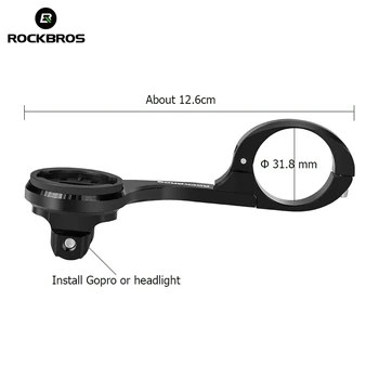 ROCKBROS 400LM Moto Luz Farol de Bicicleta Com Suporte de IPX4 Recarregável USB Moto Lanterna Combinação Frente Titular