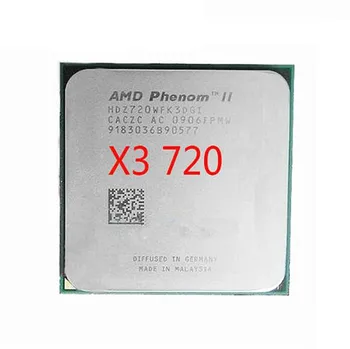 AMD Phenom II X3 720 Processador Triple-Core de 2,8 GHz Socket AM3 938 pinos 95W área de Trabalho do CPU