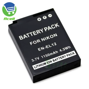 EN-EL12 Bateria para Nikon KeyMission 170 360 COOLPIX W300s A900 A1000 B600 AW100s AW110s AW120 AW130 P300 P340 P330 S9500 Câmara