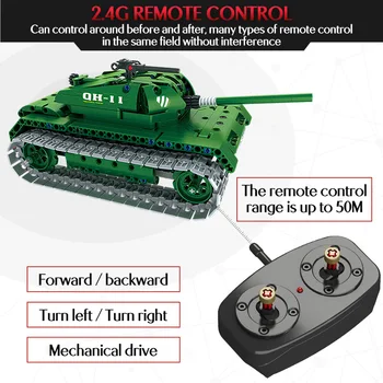 Técnica RC Controle de Uav Estrada de Batalha de Tanque de Veículo de Construção Blcoks Compatível SWAT WW2 segunda Guerra Militar, Armas, Tijolos de Crianças Meninos Brinquedos