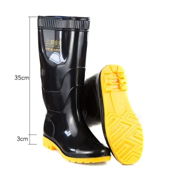 Homens de Trabalho de Proteção de Sapatos de Inverno, a Pesca da Lavagem de carros de Altura de Chuva, Botas de PVC, Além de Veludo, Botas de Chuva Adulto Unisex tamanho 39-45