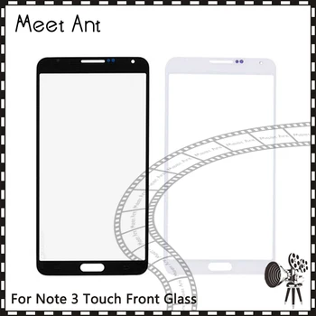 10Pcs Para Samsung Galaxy Nota3 Nota 3 N900 N9005 N900F Nota 3 Mini-Lite Neo N750 N7505 Frente Externa Lente de Vidro Touch Screen