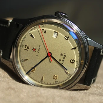1963-Piloto Mens Watch Relógio Mecânico dos Homens ETA ST2130 Movimento Automático Militar Relógios de Homens Calendário Completo Retro 2020