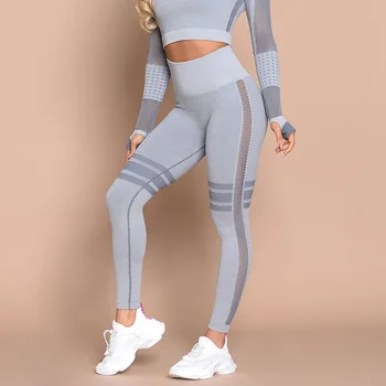 Sexy perfeita adequação trecho de pêssego calças de yoga, esportes leggings buraco moda Jeggings