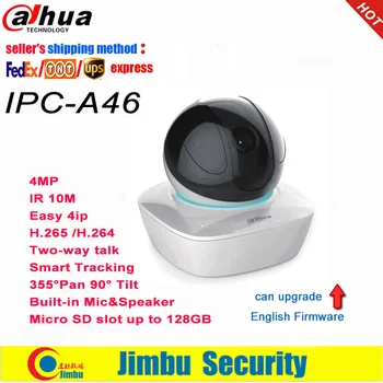 Dahua wi-FI Câmera IPC-A46 substituir o IPC-A35 H265 /H. 264 4MP Câmera IP Pan Tilt Duas maneiras de Áudio para Easy4ip Nuvem Inteligente de Detecção de