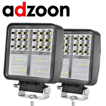 ADZOON 4INCH 162w DRL LED de Luz de 12V 24V Mancha de Inundação Combinação 4WD oFFROAD Luzes do Carro para Caminhão, Ônibus