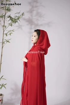 2021 chinês tradicional hanfu casaco elegante dança trajes antigos da dinastia tang hanfu capa fotografia de roupas de princesa do cabo