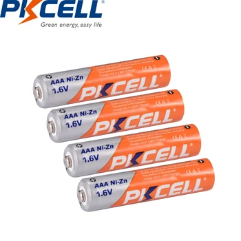 16Pcs PKCELL bateria AAA 900mWh de Ni-Zn AAA Pilhas Recarregáveis Baterias 1.6 V aaa com 4PC AAA AA a caixa de bateria titular