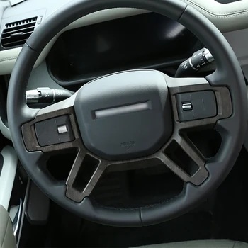 NOVO!!! Black Oak Grão de Fibra de Carbono ABS Para Land Rover Defender 110 2020 Estacionamento Interior, Estacionamento, Volante de Guarnição do Carro-Acessórios