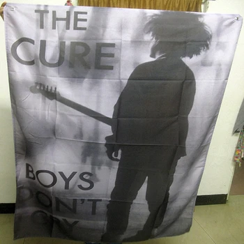 A Cura! a banda de rock cartaz banner 4 furos pendurar bandeiras 56X36 polegadas de Jogos de bilhar salão de decoração de parede de fundo