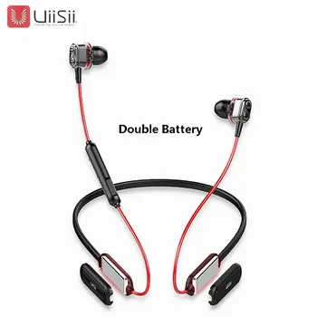 UiiSii BN90 sem Fio Bluetooth Fone de ouvido hi-fi Tecnologia Híbrida Em-Ear Fone de ouvido de duas baterias de IPX5 Impermeável RSE BT4.1 fone de ouvido