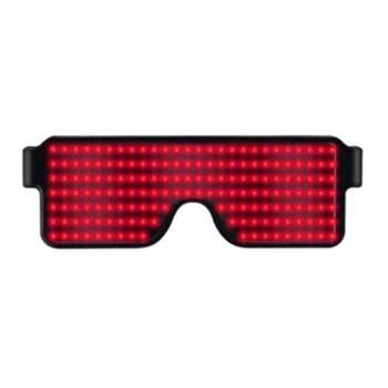 1 Pcs LED Óculos Luz até Óculos de sol de Piscamento Óculos Boate Parte 8 Padrões de C66
