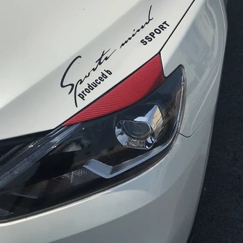 Faróis sobrancelhas raiva sobrancelhas faróis de acessórios decorativos de luz sobrancelhas Acessórios do carro Para Nissan Sentra 2013-2018