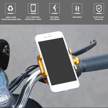 Moto De Telefone Do Suporte De Montagem Universal Da Liga De Alumínio De Bicicleta Suportes Do Telefone Do Guidão Ajustável De Bicicleta Motocicleta Telefones Stands