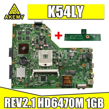 K54LY placa-Mãe REV2.1 HD6470M 1GB Para Asus X54H K54HR X54H laptop placa-Mãe K54LY placa-mãe K54LY placa-Mãe teste de OK