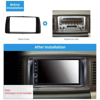 Aplicável Para o Toyota Corolla, de 2001 a 2006 de conversão de áudio caixa de navegação de DVD modificado superfície do painel moldura painel estéreo