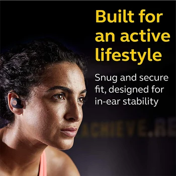 Jabra Elite Active 65t Verdadeiro sem Fio Fone de ouvido TWS Esportes Fones de ouvido Bluetooth 5.0 IP56 Impermeável Fone de ouvido com a cobrança de Caso Mic