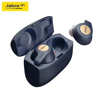 Jabra Elite Active 65t Verdadeiro sem Fio Fone de ouvido TWS Esportes Fones de ouvido Bluetooth 5.0 IP56 Impermeável Fone de ouvido com a cobrança de Caso Mic