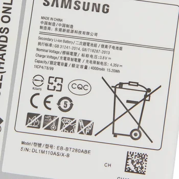 Original Samsung Substituição de Bateria Para UM Galaxy Tab 7.0 SM-T280 T280 T285 Genuíno Bateria do Tablet EB-BT280ABE 4000mAh