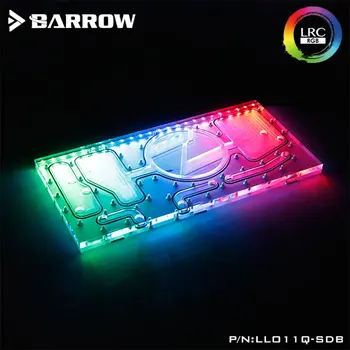 Barrow LLO11Q-SDBV1, Frente Hidrovia Placas Para o Lian Li PC-O11 Dinâmico Caso, Para o CPU Intel de bloqueio de Água & Single GPU de Construção
