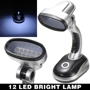 12 LED Lâmpada de Leitura da Mesa Mesa de Luz Brilhante AA Bateria sem Fios, com Proteção para os Olhos a Luz do Livro Noite luz Mayitr