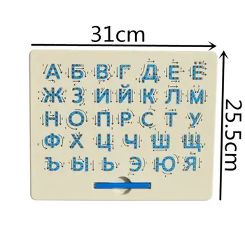 Russo Letras de Bola Magnética Sketch Pad Tablet Magnético mesa de Desenho X5XE