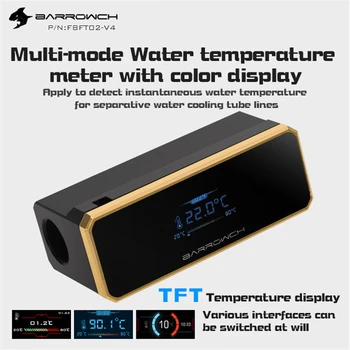Barrowch multimodo de Água medidor de temperatura com display TFT colorido Termômetro FBFT02-V4