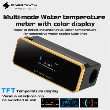 Barrowch multimodo de Água medidor de temperatura com display TFT colorido Termômetro FBFT02-V4