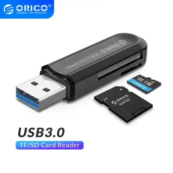 ORICO do Leitor de Cartão do USB 3.0 SD/Micro SD TF Adaptador de Cartão de Memória para o Macbook Pro Samsung Laptop USB3.0 Cardreader Leitor de Cartão SD