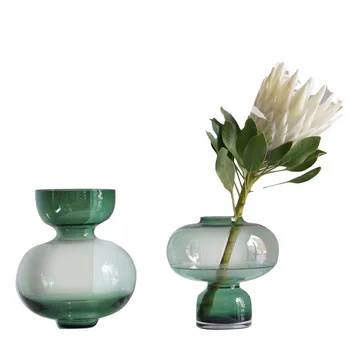 De alta Qualidade Criativa Vaso de Vidro Doméstico Artesanato Nórdicos Decoração Simples Vaso de Flores em Casa, Acessórios de Decoração de Quarto LD439
